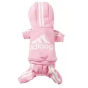 Pink Sweatsuit For Dogs